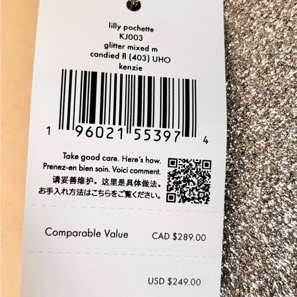 Kate Spade Kenzie Glitter Lilly Pochette
Candied Flower (Silver) - Picture 8 of 8